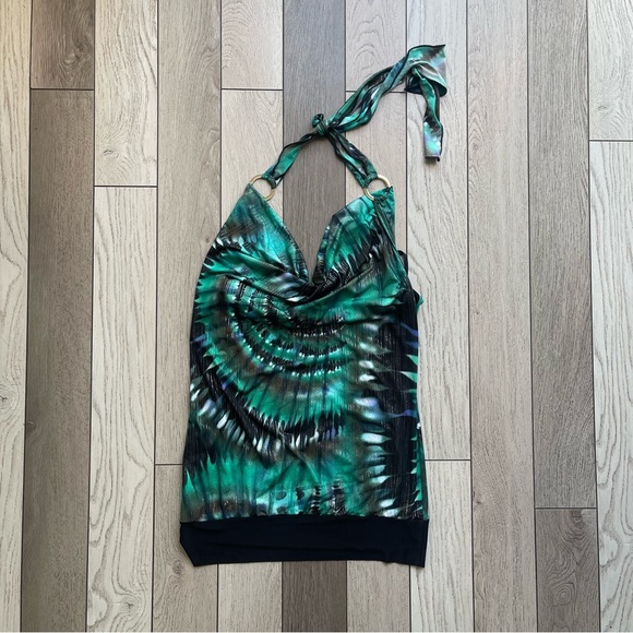 Y2K Tie-Dye Halter Top - Picture 1 of 5